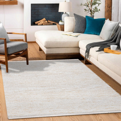 Bej Düz Akrilik Makine Halısı