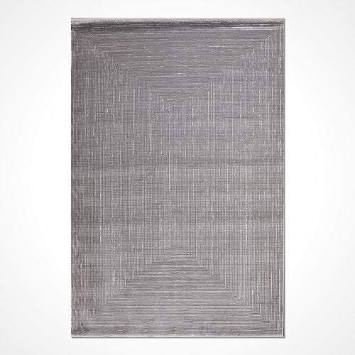 Gri Modern Viskon Makine Halısı