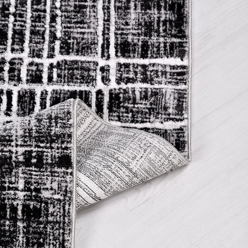 Siyah Modern Mikropolyester Makine Halısı