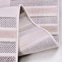 Gri Geometrik Polyester Makine Halısı