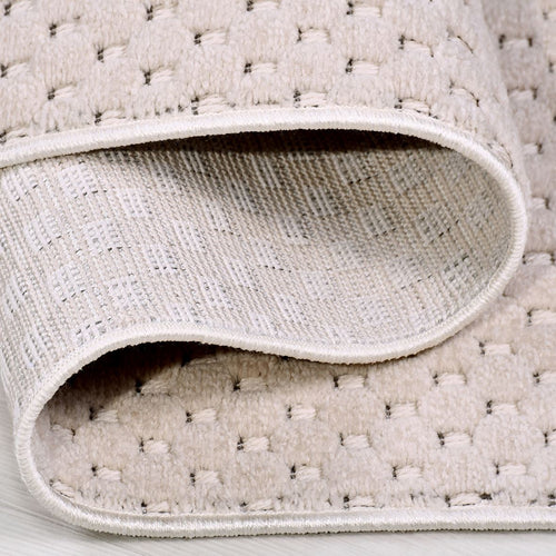 Bej Modern Polyester Makine Halısı