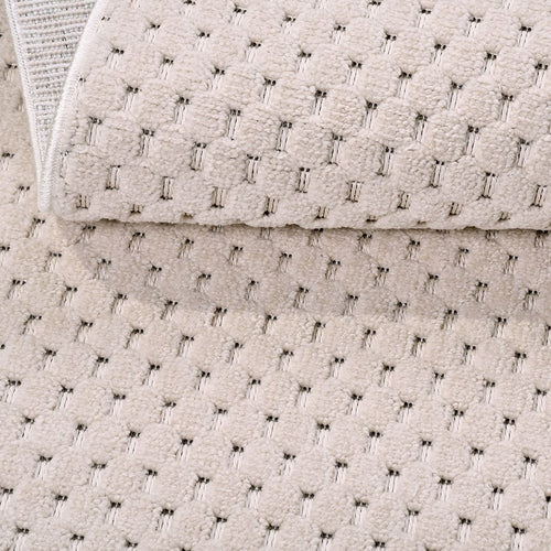 Bej Modern Polyester Makine Halısı