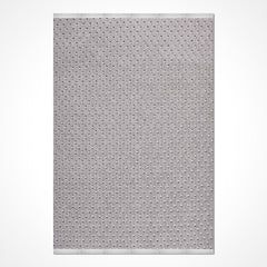 Gri Modern Polyester Makine Halısı