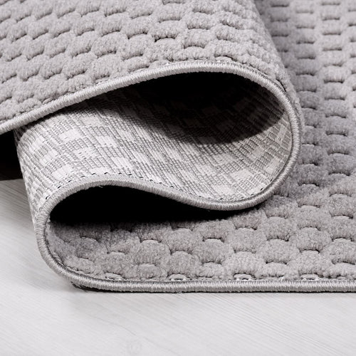 Gri Modern Polyester Makine Halısı