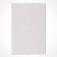 Beyaz Modern Polyester Makine Halısı