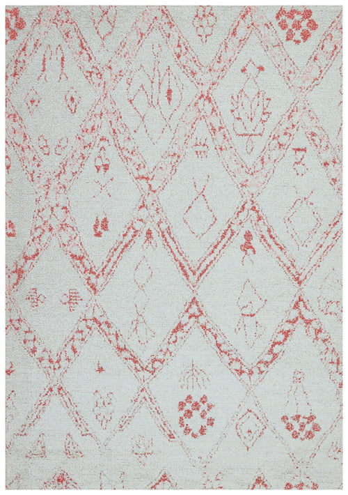 Halınet Fresno Ekru Geometrik Polyester Makine Halısı