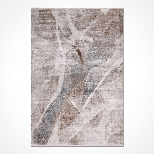 Bej Modern Viskon Makine Halısı