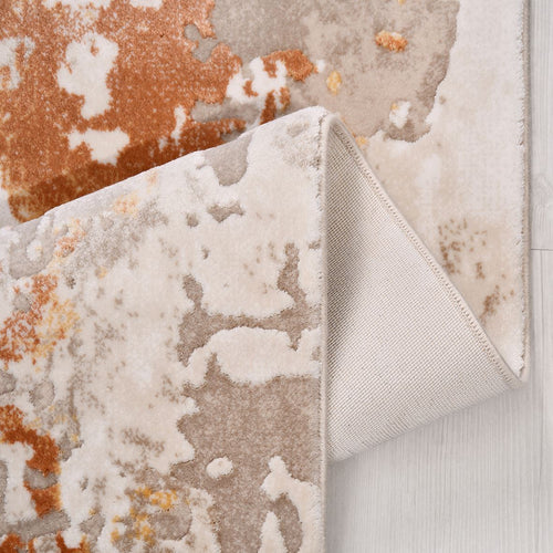 Bej Modern Akrilik Makine Halısı