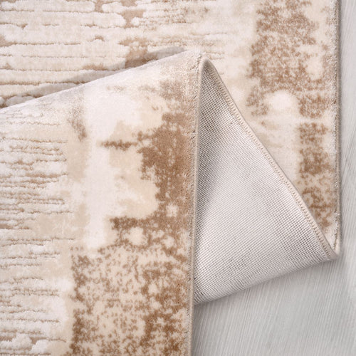 Bej Modern Akrilik Makine Halısı