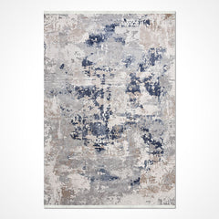 Bej Modern Akrilik Makine Halısı