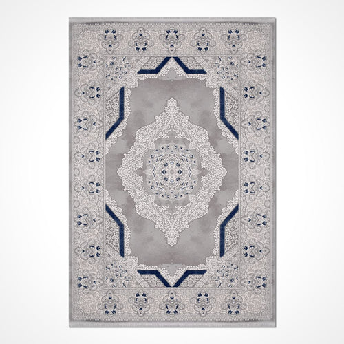 Gri Göbekli Akrilik Makine Halısı