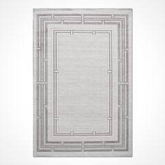 Gri Çerçeveli Akrilik Makine Halısı