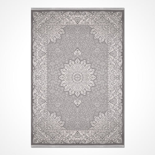 Gri Göbekli Akrilik Makine Halısı