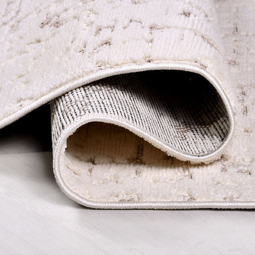 Bej Modern Polyester Makine Halısı