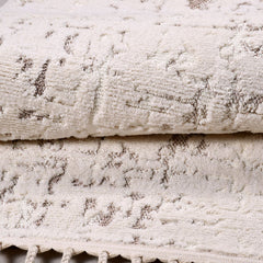 Bej Modern Polyester Makine Halısı