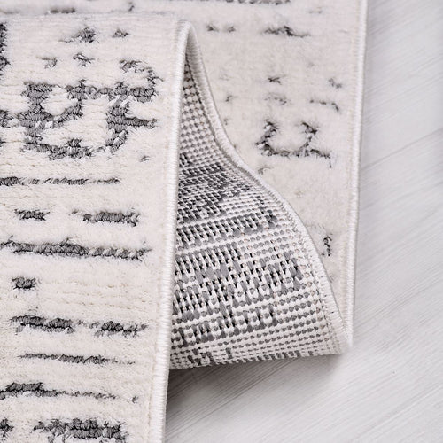 Gri Modern Polyester Makine Halısı