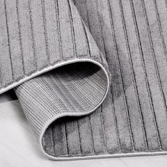 Gri Düz Polyester Makine Halısı