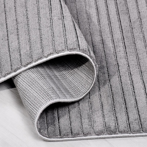 Gri Düz Polyester Makine Halısı