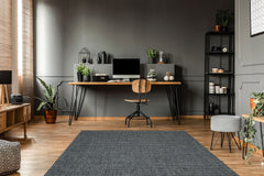 Hasır Görünümlü Kaymaz Renkli Dokuma Modern Kilim Halı