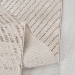 Krem Çerçeveli Akrilik Makine Halısı