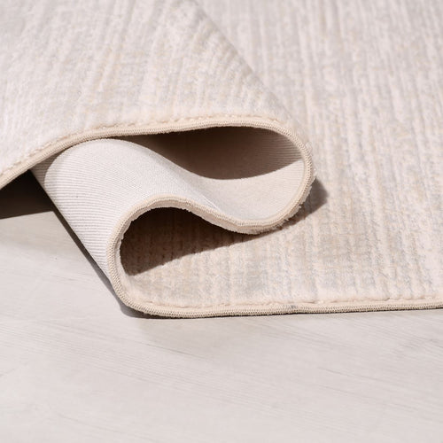 Bej Modern Akrilik Makine Halısı