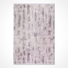 Krem Modern Akrilik Makine Halısı