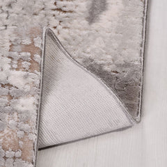 Krem Modern Akrilik Makine Halısı