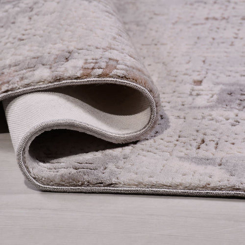 Krem Modern Akrilik Makine Halısı