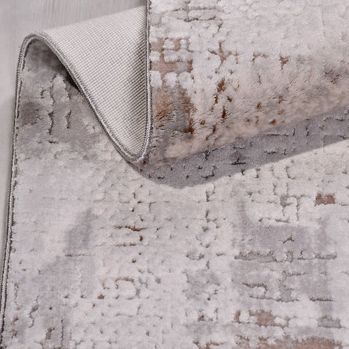 Krem Modern Akrilik Makine Halısı