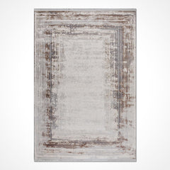 Bej Eskitme Akrilik Makine Halısı