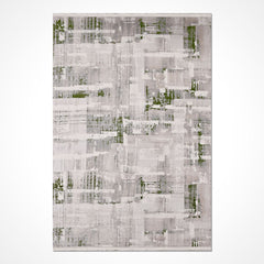 Gri Modern Akrilik Makine Halısı