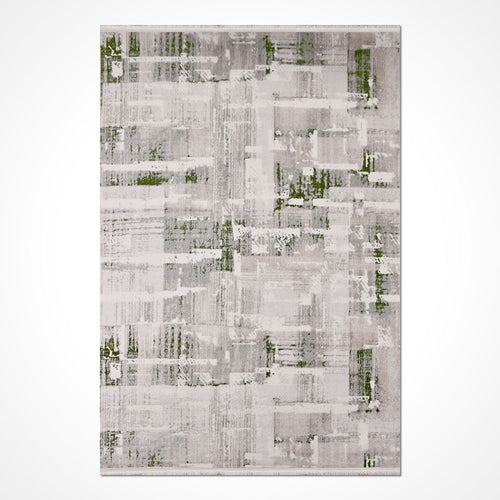 Gri Modern Akrilik Makine Halısı