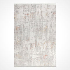 Bej Modern Akrilik Makine Halısı