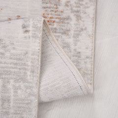 Bej Modern Akrilik Makine Halısı