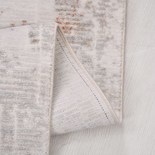 Bej Modern Akrilik Makine Halısı