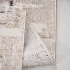 Bej Modern Akrilik Makine Halısı