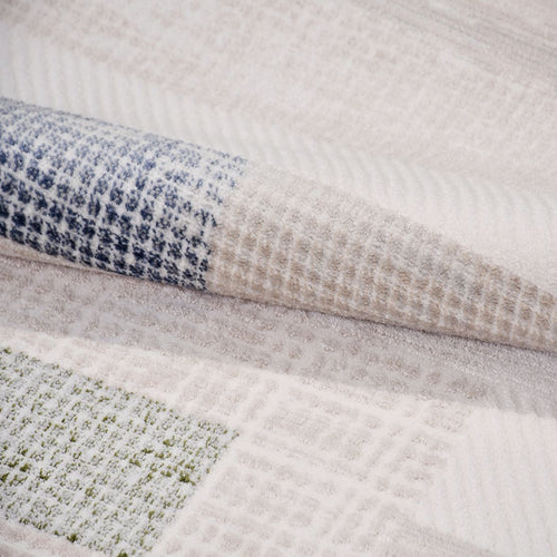 Bej Modern Akrilik Makine Halısı