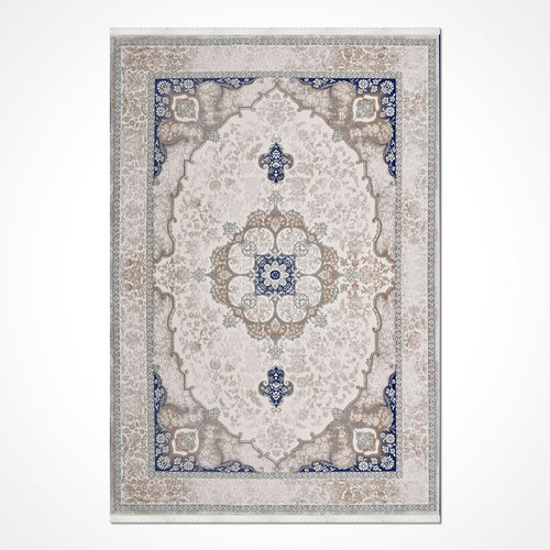 Bej Göbekli Akrilik Makine Halısı