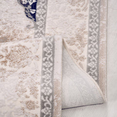 Bej Göbekli Akrilik Makine Halısı