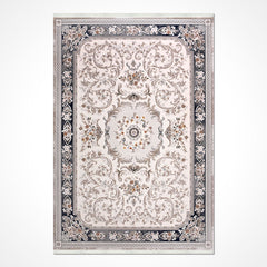 Bej Göbekli Akrilik Makine Halısı