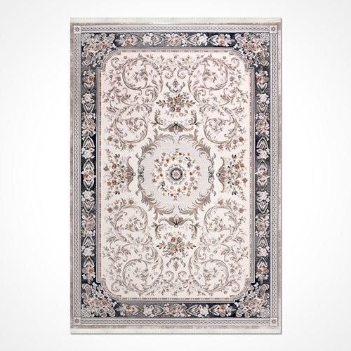 Bej Göbekli Akrilik Makine Halısı