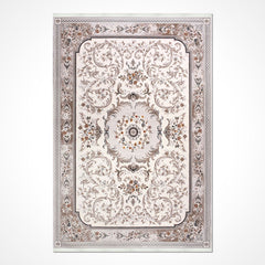 Bej Göbekli Akrilik Makine Halısı