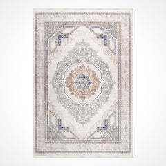 Krem Göbekli Akrilik Makine Halısı