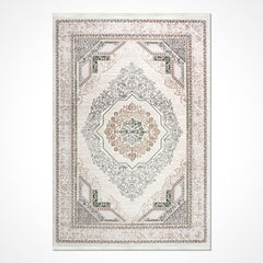 Krem Göbekli Akrilik Makine Halısı