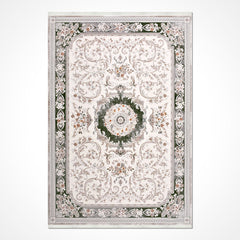 Krem Göbekli Akrilik Makine Halısı