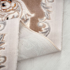 Bej Göbekli Akrilik Makine Halısı