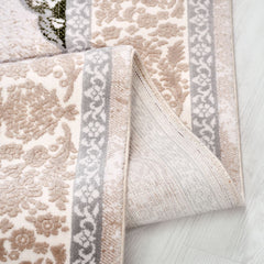 Bej Göbekli Akrilik Makine Halısı