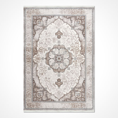 Bej Göbekli Akrilik Makine Halısı