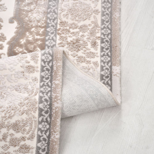 Bej Göbekli Akrilik Makine Halısı