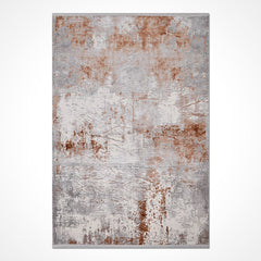 Gri Modern Akrilik Makine Halısı